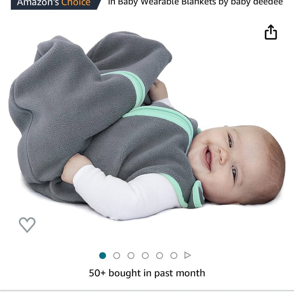 NWT babydeedee Fleece Sleep Sack Size Large TOG 1.2